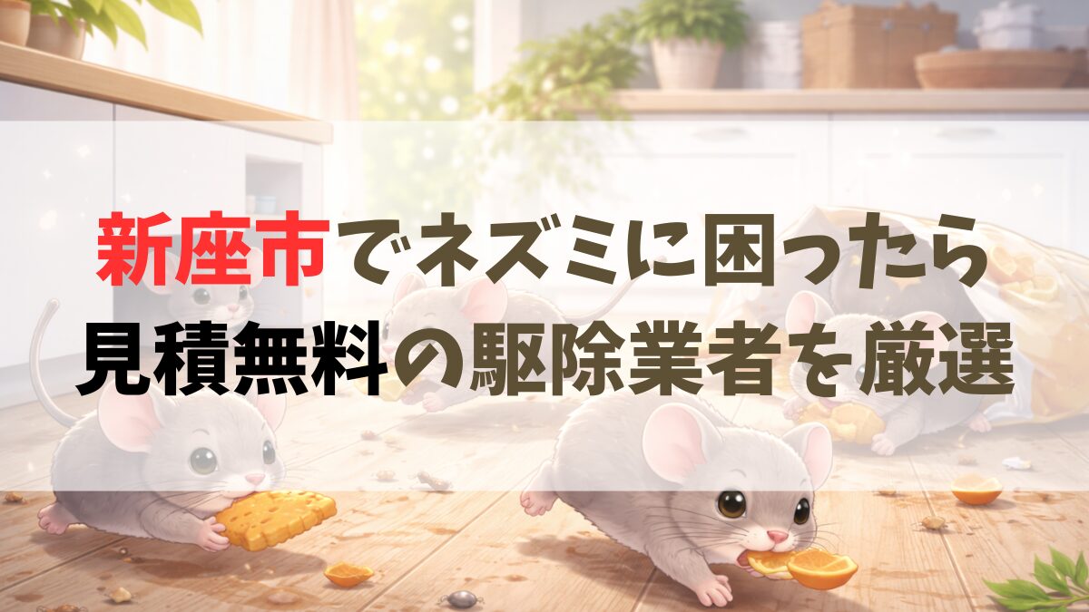 新座市ネズミ駆除おすすめ業者