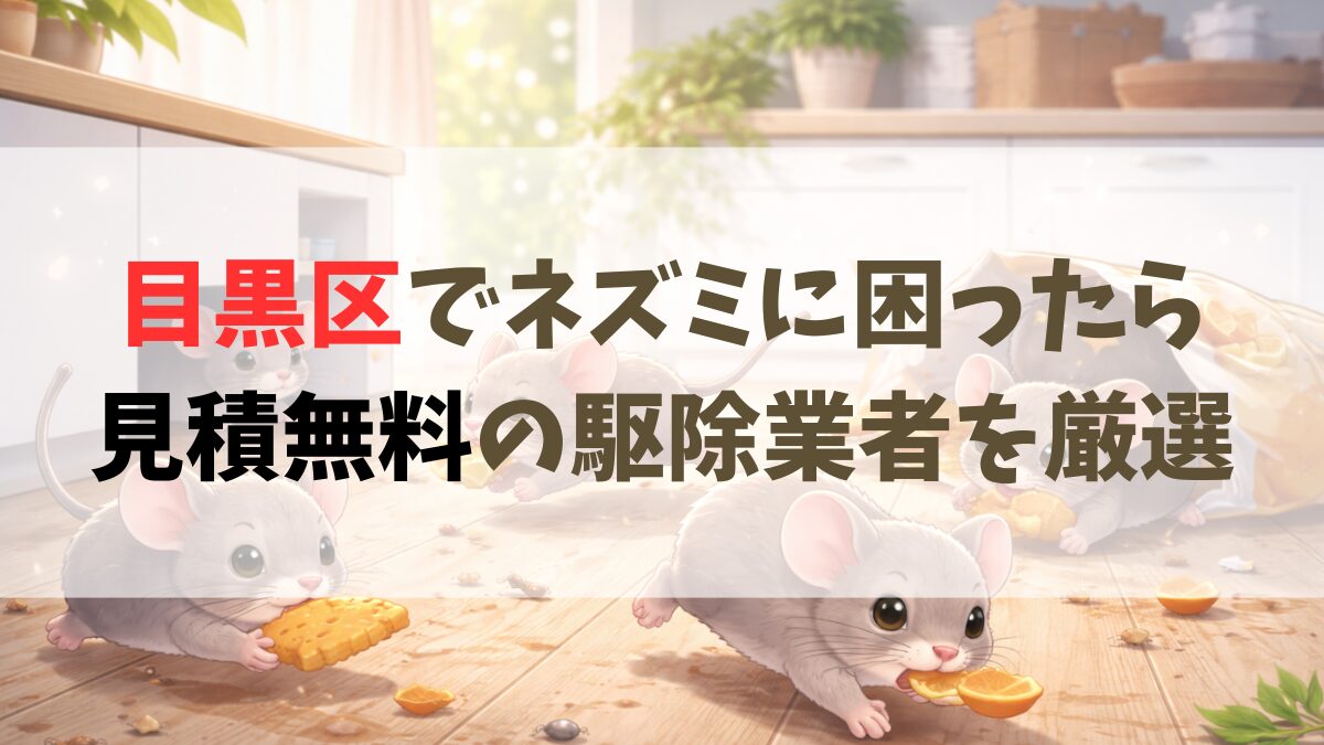 目黒区ネズミ駆除おすすめ業者
