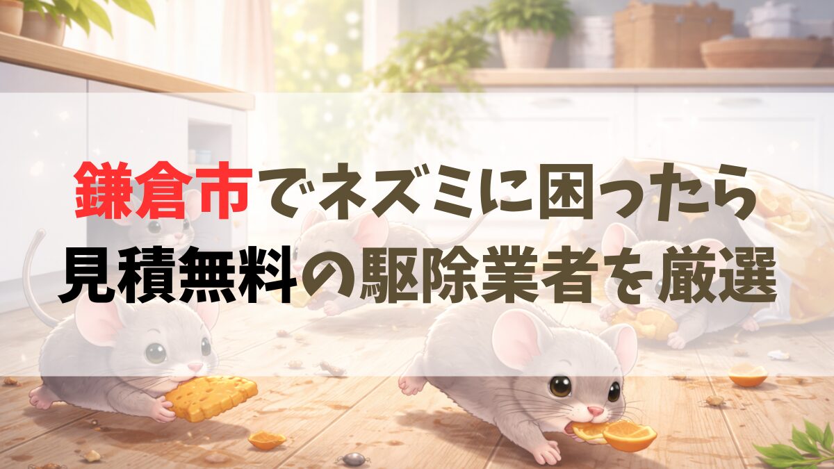 鎌倉市ネズミ駆除おすすめ業者